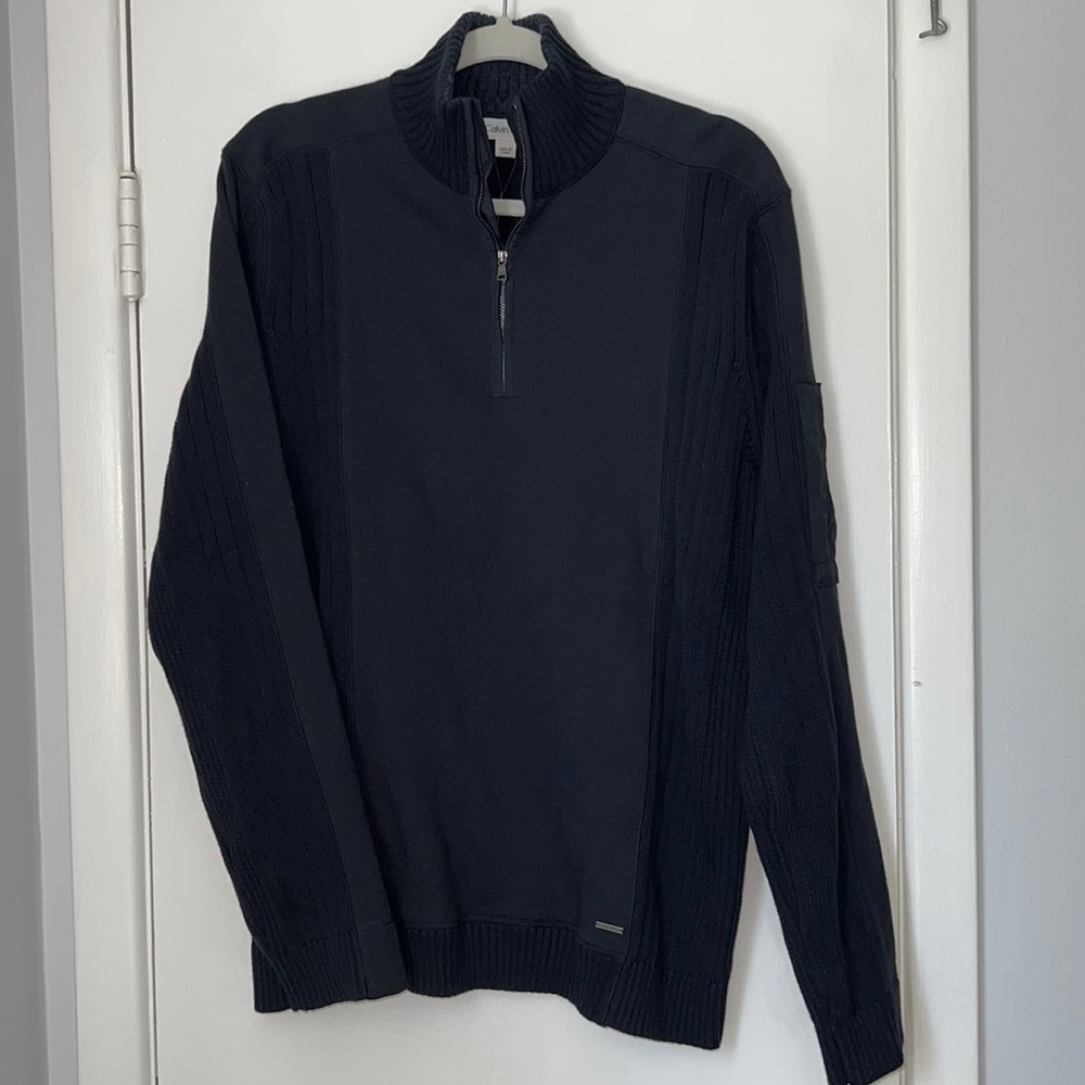 Calvin. Klein Quarter Zip Sweater